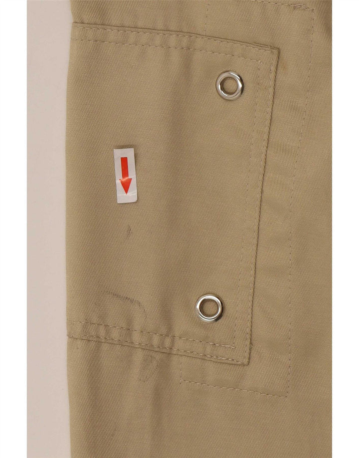 American Legend Mens Utility Jacket UK 38 Medium Beige Cotton