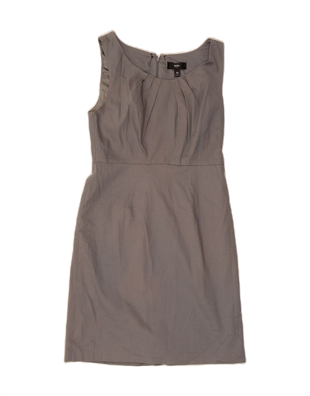 MOSSIMO Womens Sleeveless A-Line Dress US 10 Large Grey Cotton Vintage Mossimo and Second-Hand Mossimo from Messina Hembry 