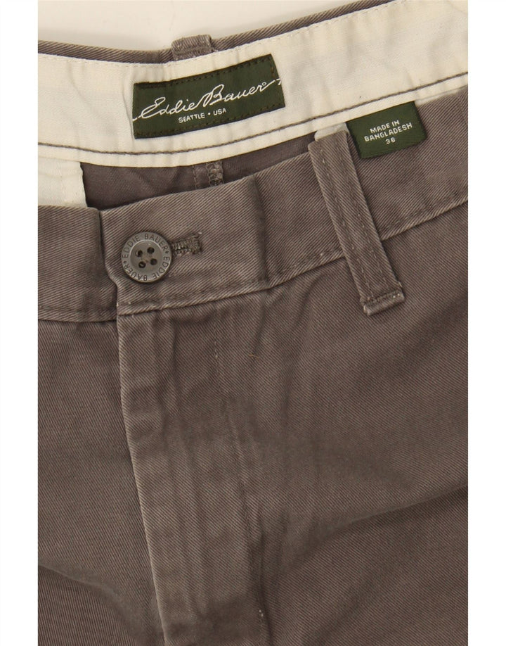 EDDIE BAUER Mens Chino Shorts W36 Large  Grey Cotton Vintage Eddie Bauer and Second-Hand Eddie Bauer from Messina Hembry 