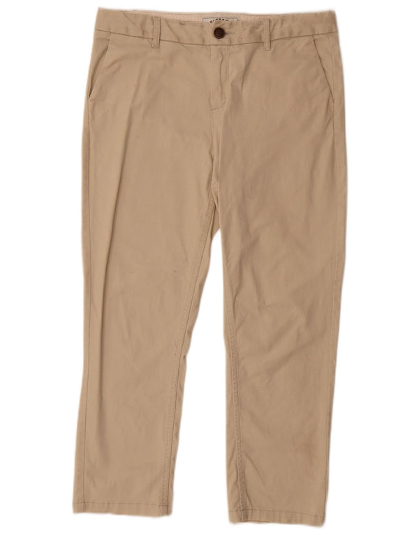 Pantalones cortos para mujer Fat Face UK 12 Medium W32 L24 Beige Algodón