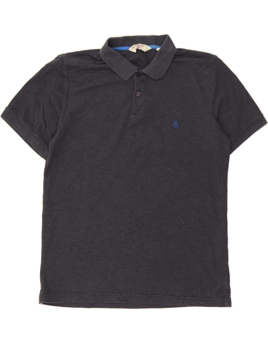 PENGUIN Mens Polo Shirt XL Grey Cotton Vintage Penguin and Second-Hand Penguin from Messina Hembry 