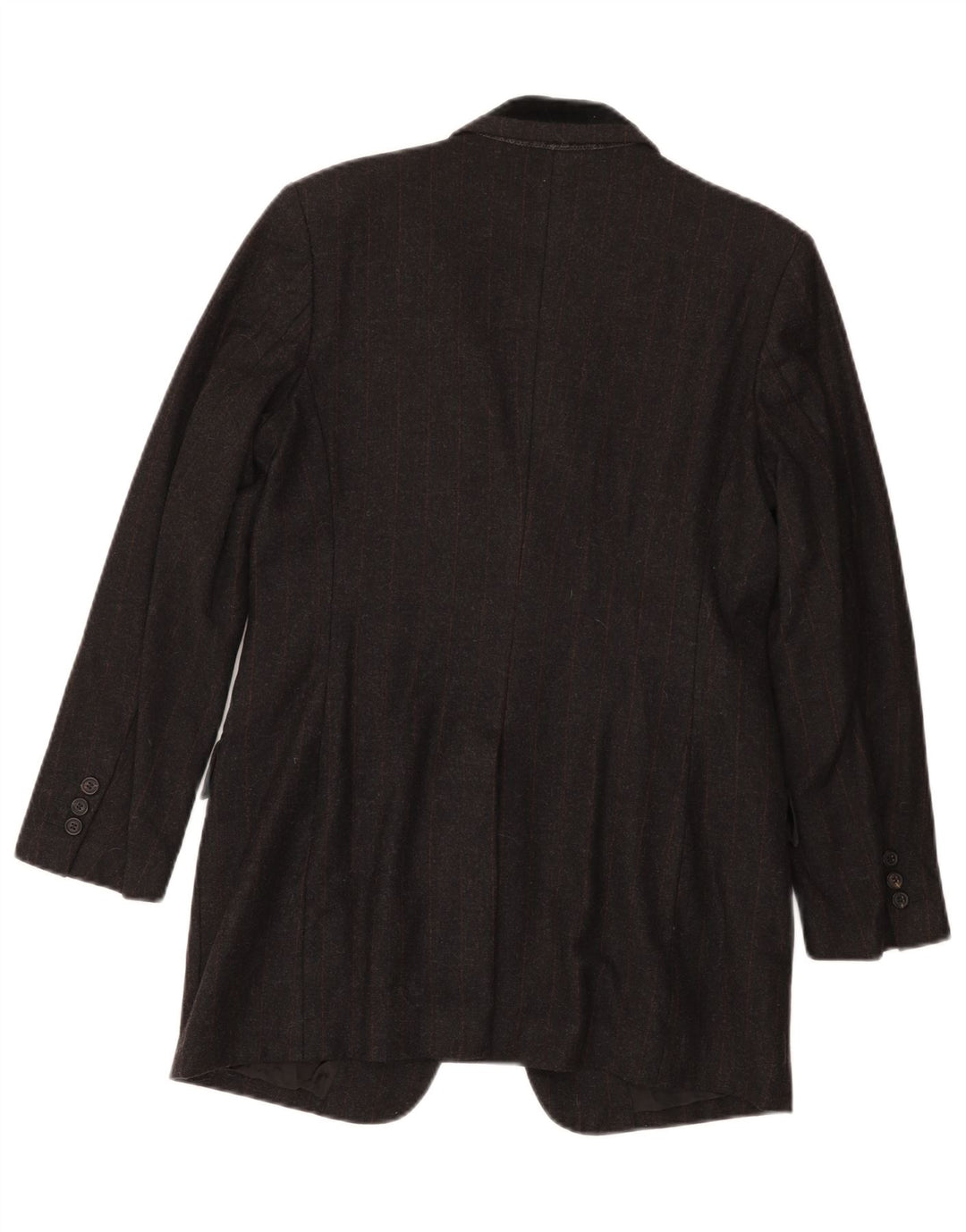 ALBERTO BIANI Womens 2 Button Blazer Jacket IT 44 Medium Grey Pinstripe Vintage Alberto Biani and Second-Hand Alberto Biani from Messina Hembry 