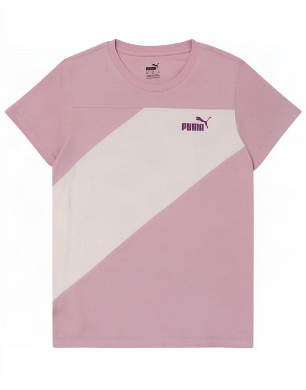 Puma Tricou pentru femei Top UK 12 Medium Pink Colorblock
