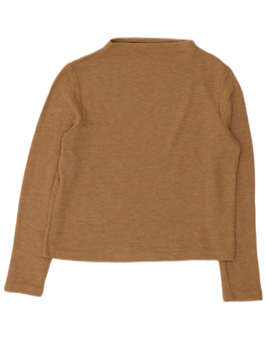 Marks & Spencer Damen Top Langarm UK 12 Medium Beige Polyester
