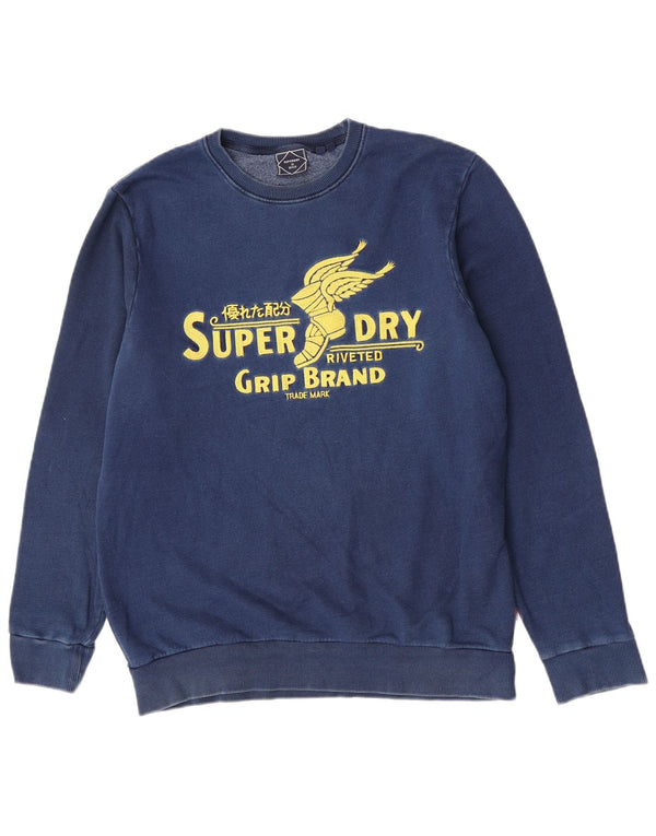 Superdry Sweat-shirt graphique pour homme 2XL en coton bleu marine