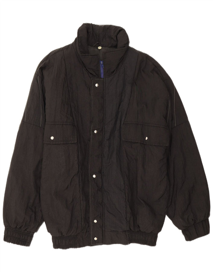 Vintage Mens Padded Jacket UK 40 Large Black