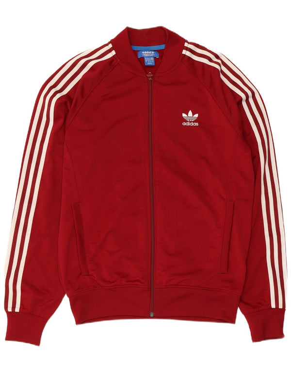 Adidas Mens Tracksuit Top Jacket Medium Marrom Poliéster