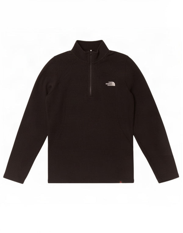The North Face Damen-Fleecepullover mit Reißverschluss am Hals, UK 10, Größe S, Schwarz, Polyester