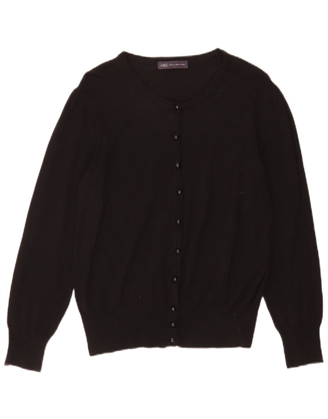 Marks & Spencer Damen-Cardigan-Pullover UK 14 Medium Schwarz