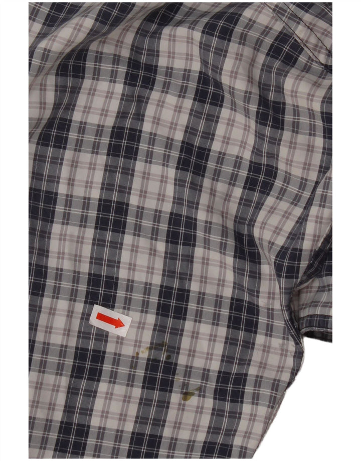 COLUMBIA Titanium skjorte til mænd 2XL marineblå ternet polyester