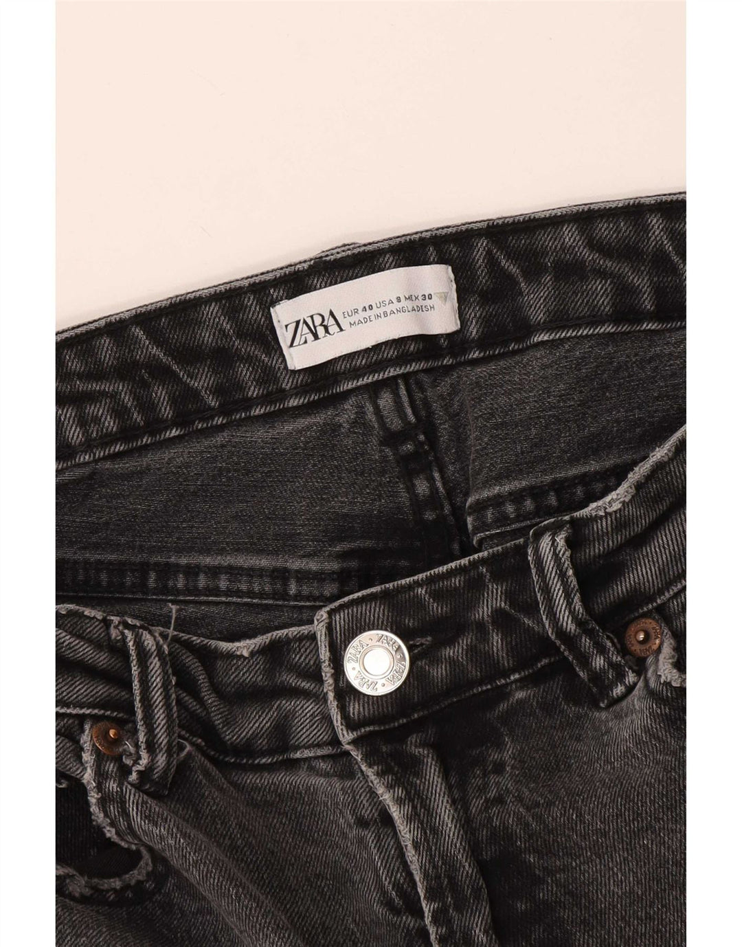 Zara Womens Tapered Jeans EU 40 Medium W30 L26 Grey