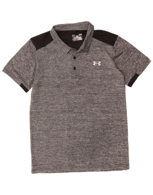 Under Armour Polo Heat Gear Homme Large Gris Colorblock Polyester