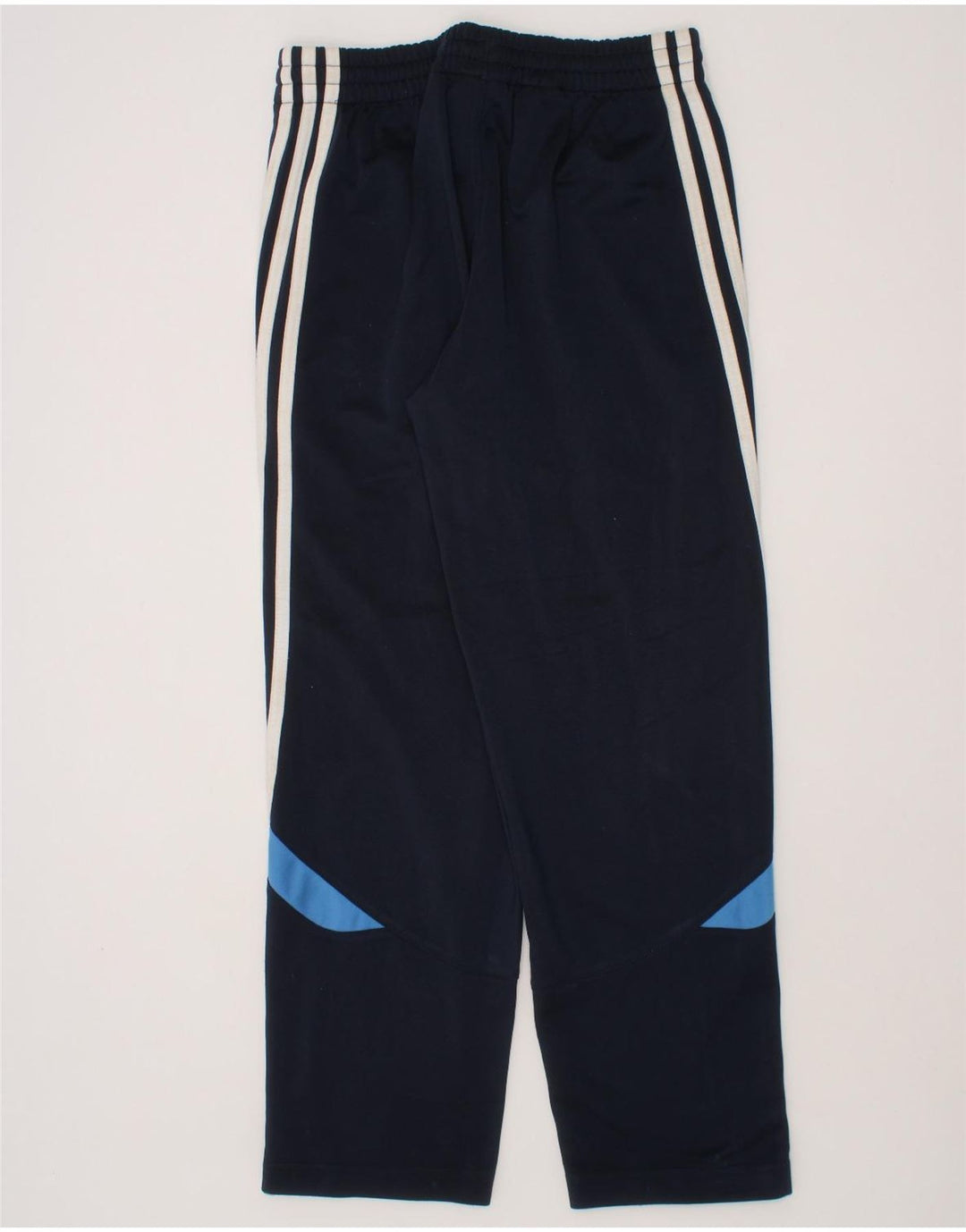 ADIDAS Boys Tracksuit Trousers 9-10 Years  Navy Blue Polyester Vintage Adidas and Second-Hand Adidas from Messina Hembry 