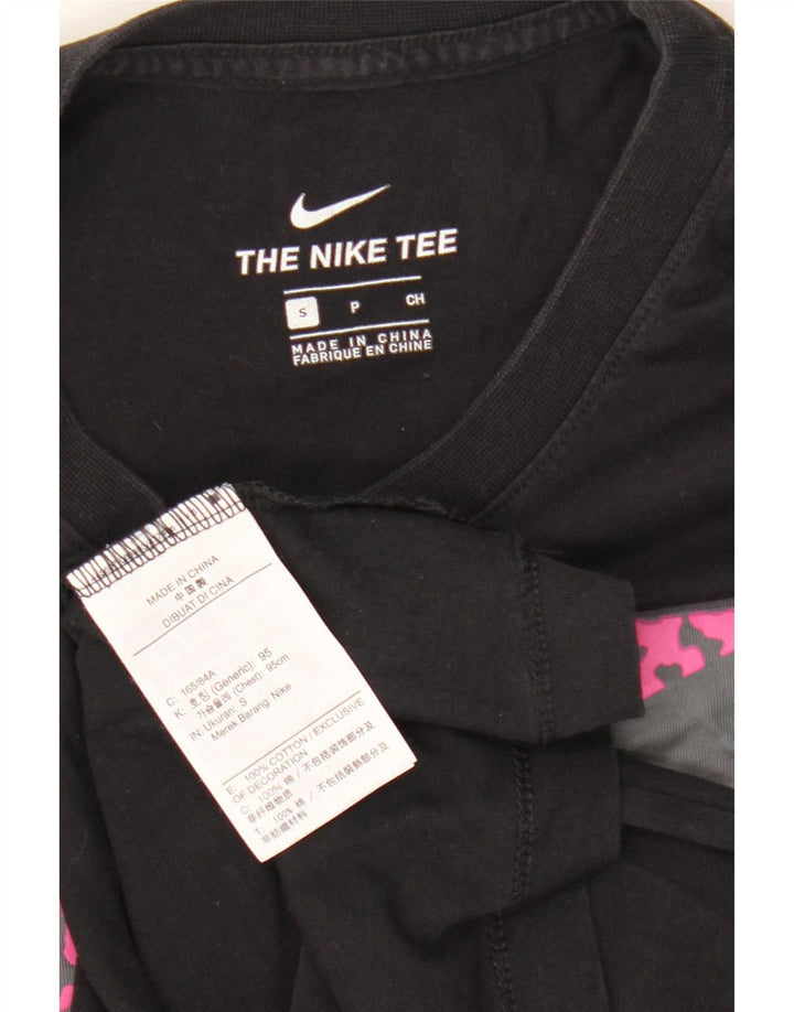 Nike Mens Graphic T-Shirt Top Small Black Cotton