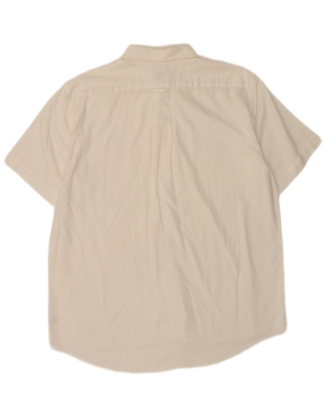 Lacoste Mens Short Sleeve Shirt Size 42 Large White Cotton