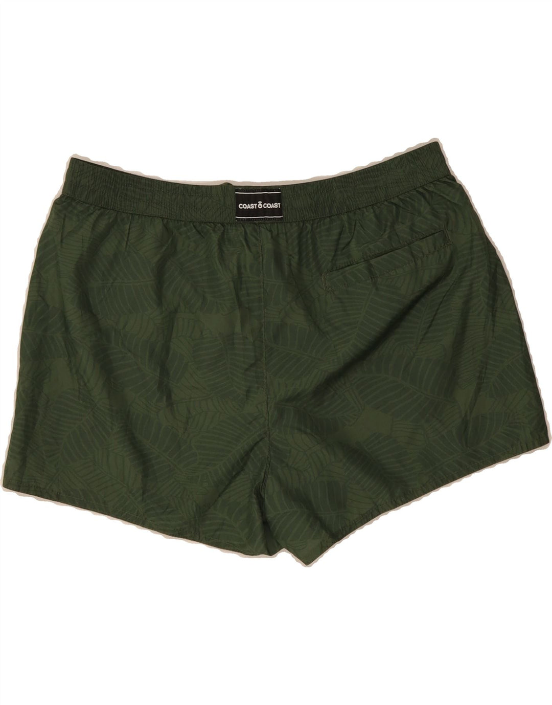 COAST Womens Abstract Pattern Swimming Shorts UK 16 Large  Green Polyester Vintage Coast and Second-Hand Coast from Messina Hembry 
