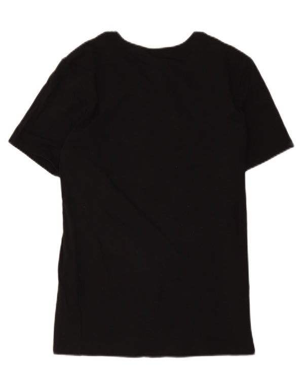 T-shirt grafica da donna Nike Top UK 12 cotone medio nero