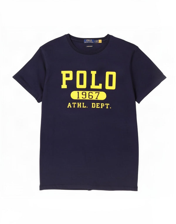 Polo Ralph Lauren T-shirt graphique coupe slim personnalisé pour hommes, grand bleu marine