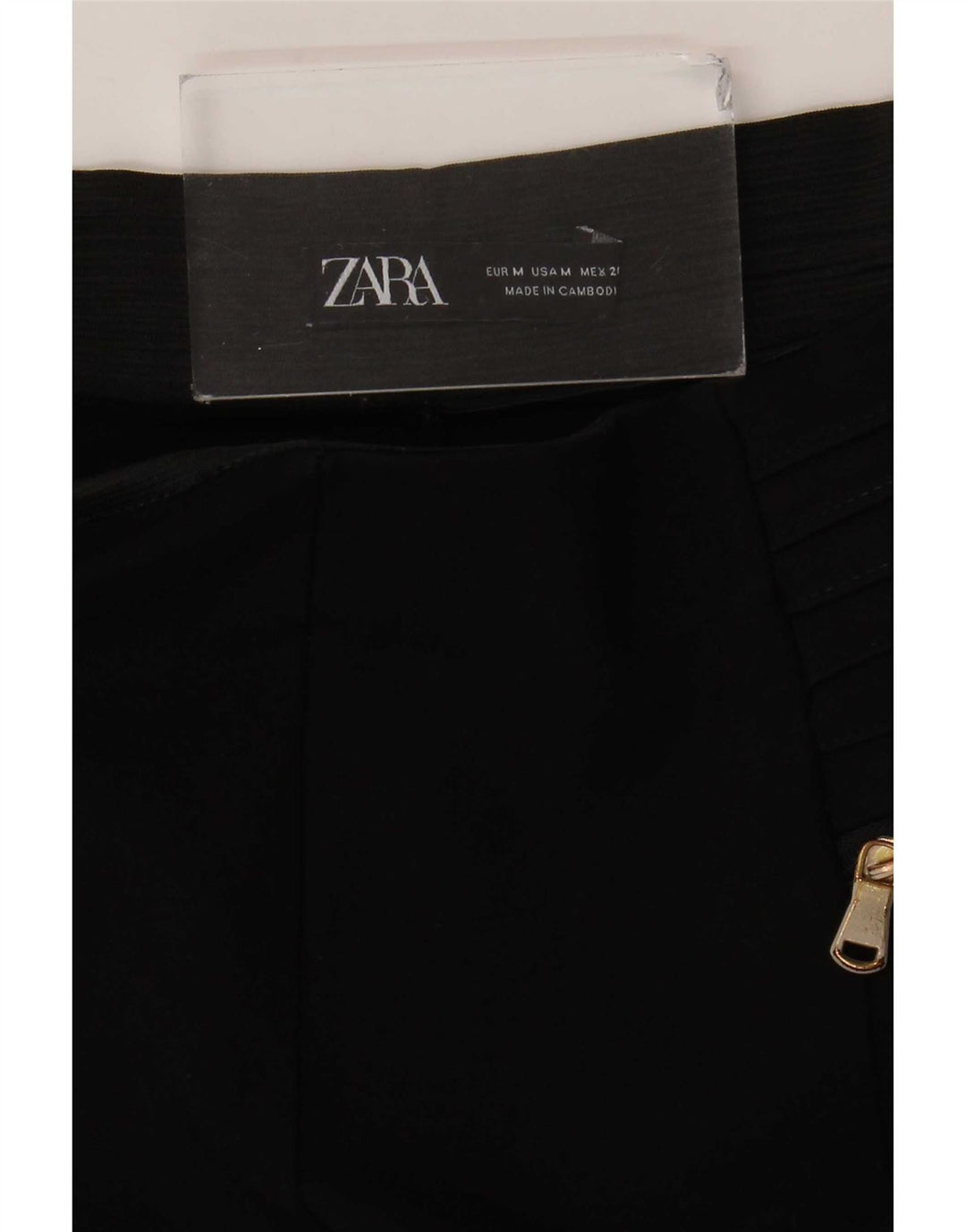 Pantalon court Zara Femme Medium W28 L25 Noir