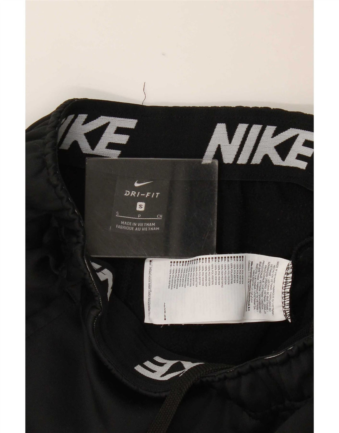 Nike Womens Dri Fit Tracksuit Trousers Joggers Small Black Polyester