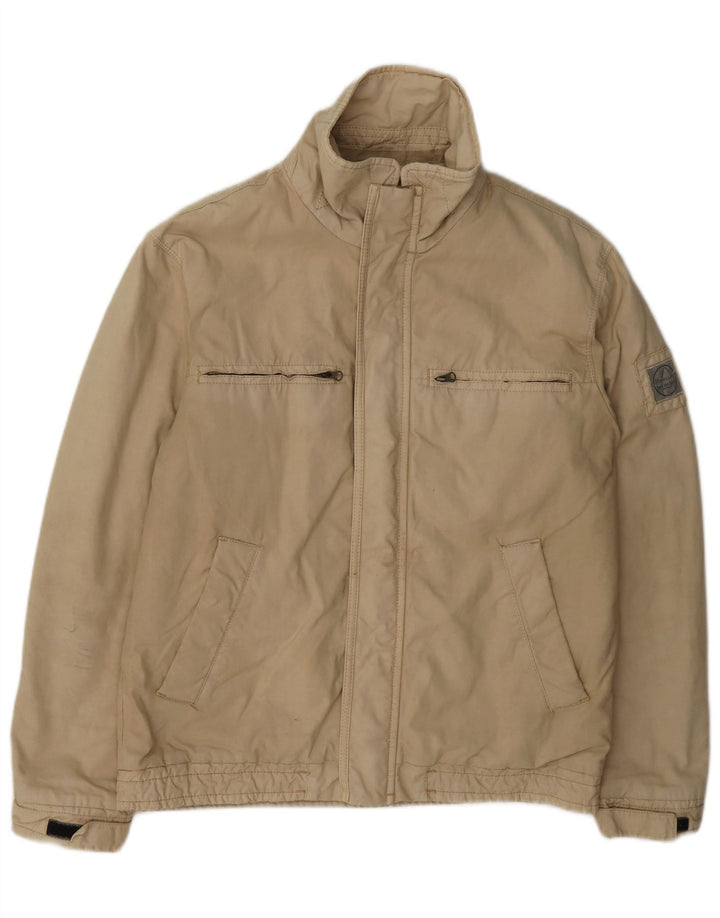 Murphy & Nye Mens Regular Fit Utility Jacket UK 38 Medium Beige Cotton