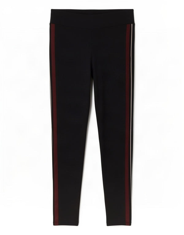 Marks & Spencer Womens Crop Leggings UK 10 Small Navy Blue Viscose