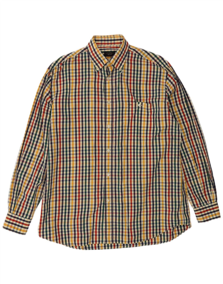Paul & Shark Herre Yachting Shirt Størrelse 41 Stor Flerfarvet Check