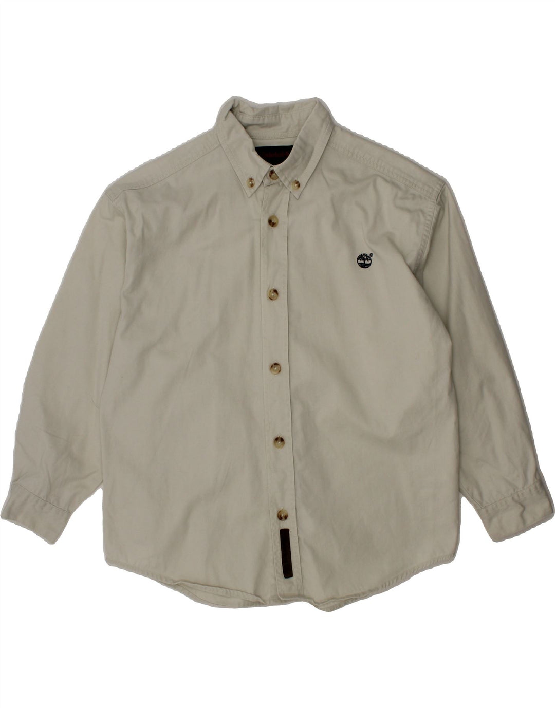 TIMBERLAND Boys Shirt 5-6 Years Off White Cotton Vintage Timberland and Second-Hand Timberland from Messina Hembry 