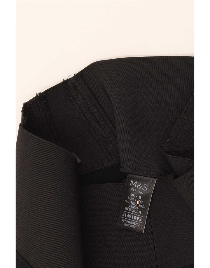 Marks & Spencer Womens Leggings UK 8 Small  Black Viscose