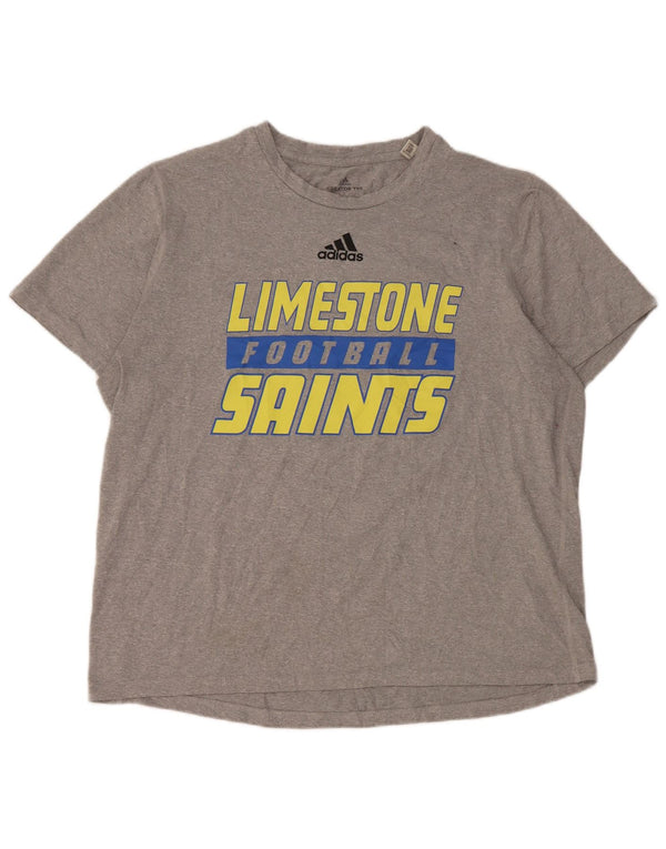 Γραφικό T-Shirt Adidas Ανδρικό Limestone Saints Top Large Grey Polyester