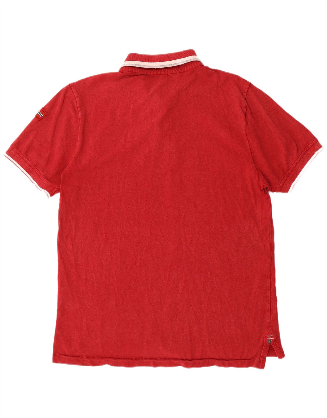 NAPAPIJRI Mens Geographic Polo Shirt Medium Red