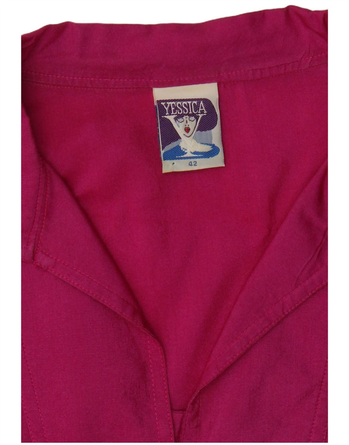 YESSICA Womens Shirt Blouse EU 42 Large Pink Silk
