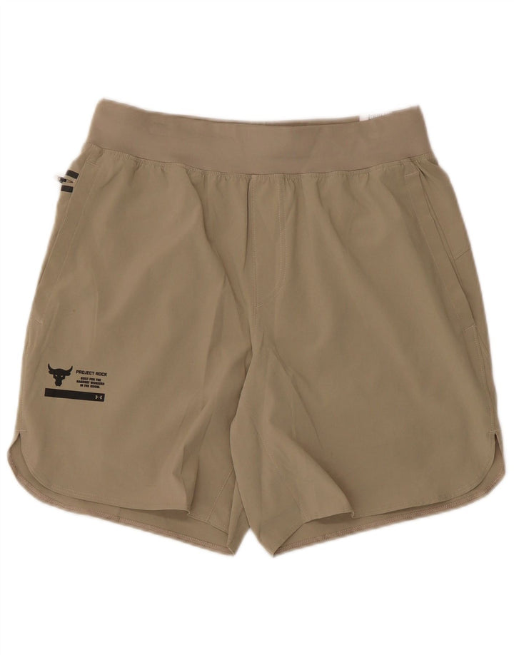 Under Armour Herre Sportshorts Medium Khaki Polyester