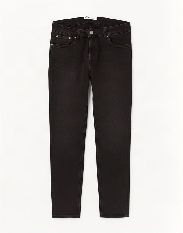 Женские джинсы скинни Zara EU 42, большие W32 L30, черные