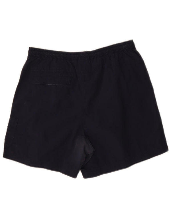 Adidas Mens Graphic Regular Sport Shorts Small Navy Blue Polyester Sports