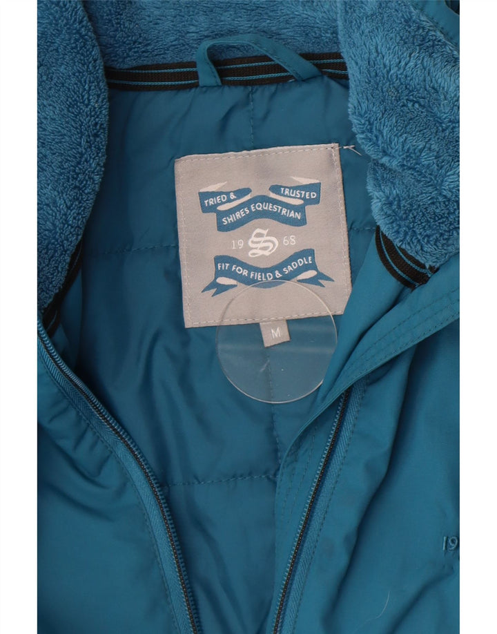 Vintage Womens Windbreaker Jacket UK 14 Medium Blue Nylon