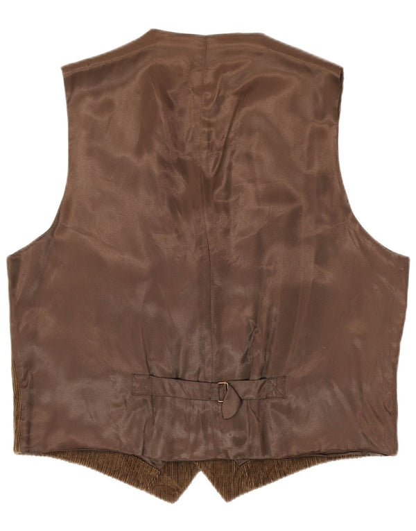 Belfe & Mens Gilet En Velours Côtelé IT 54 XL Kaki Coton