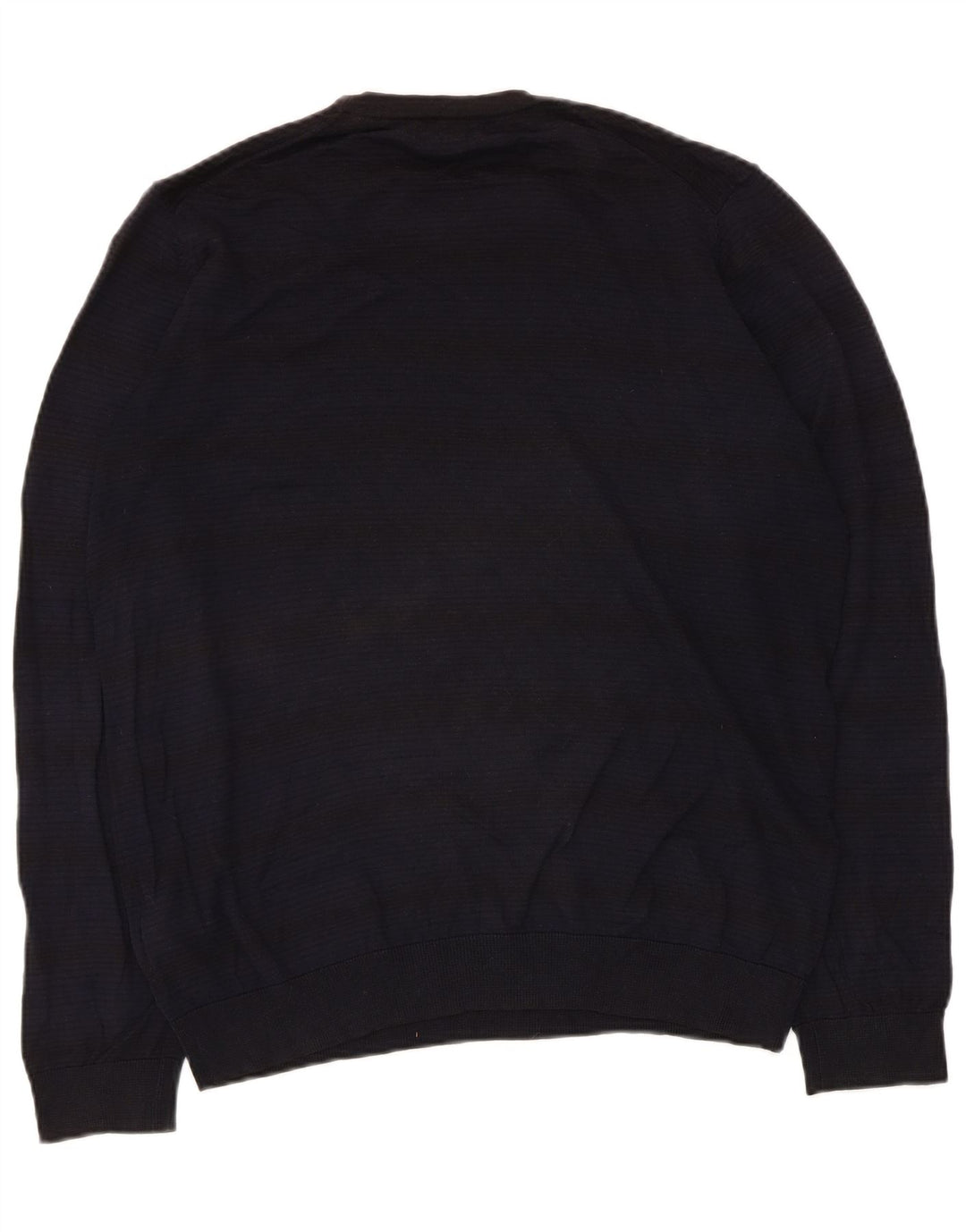 Maglione maglione girocollo autografo da uomo Marks & Spencer blu navy medio