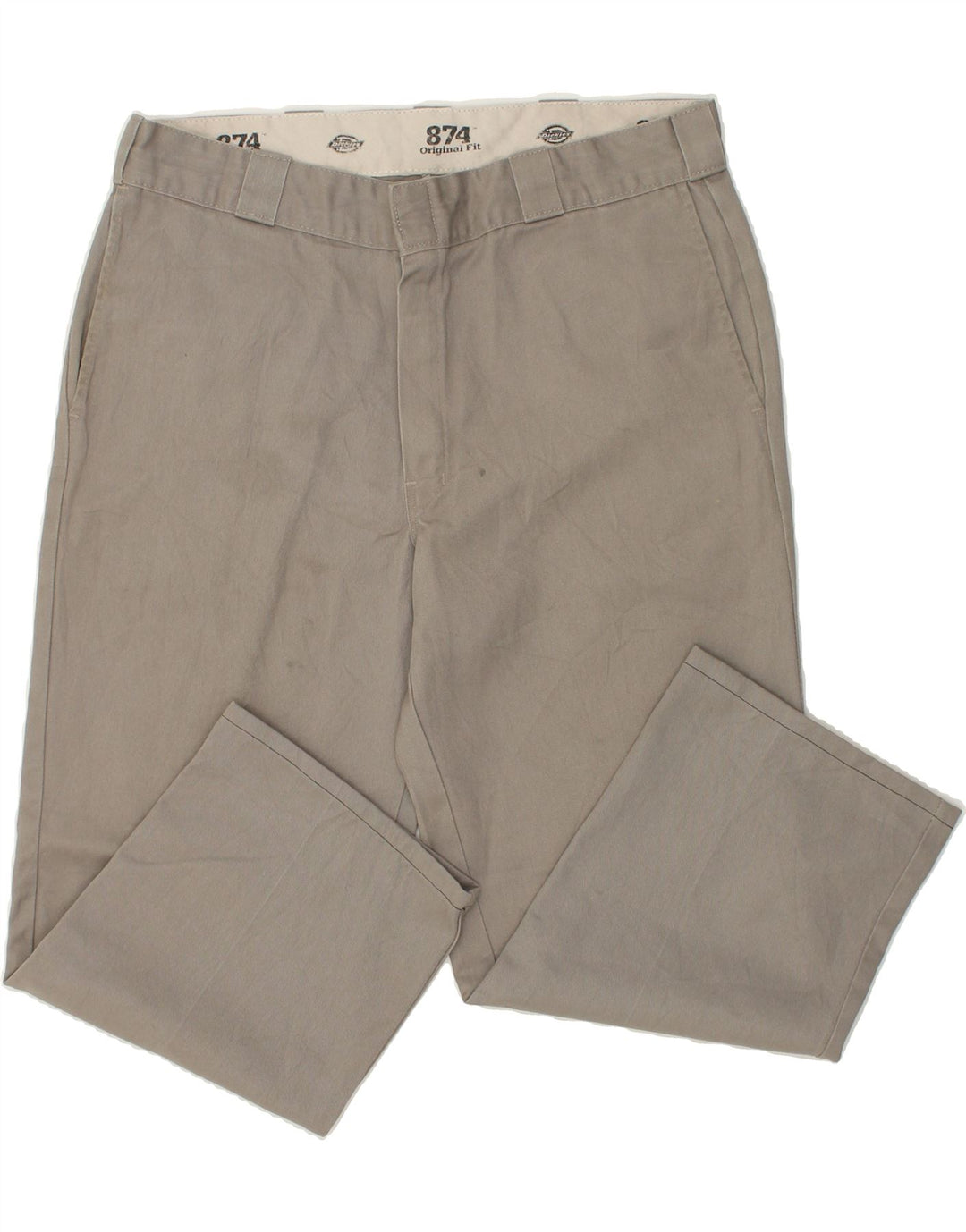 DICKIES Mens Tapered Chino Trousers W36 L25 Grey Polyester Vintage Dickies and Second-Hand Dickies from Messina Hembry 