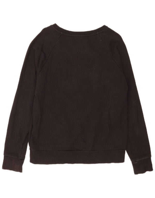 French Connection Womens Oversized Sweatshirt Jumper UK 6 XS Black Floral