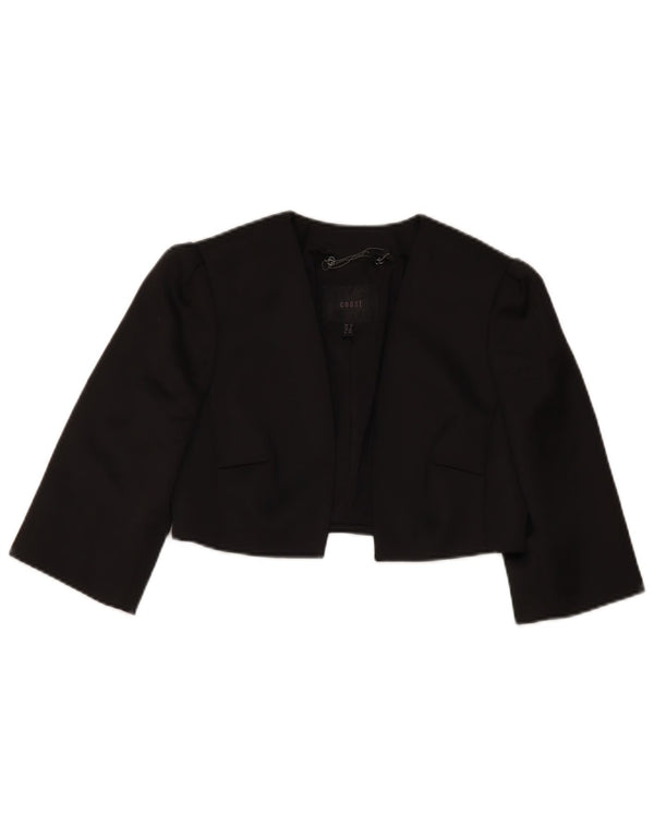 Coast Womens 3/4-ærmet Bolero-jakke UK 8 Small Black Polyester