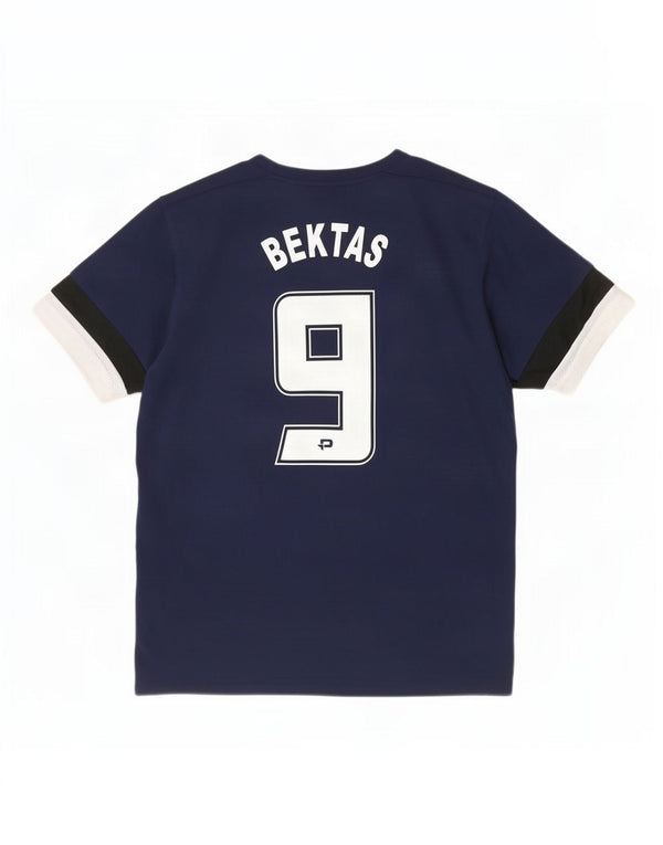 Puma Boys Graphic T-Shirt Top 13-14 Years Navy Blue Colourblock Polyester