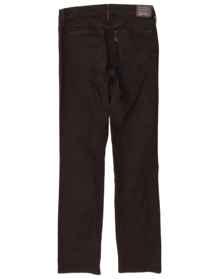 Levi's Damen 712 Slim Jeans W30 L32 Schwarze Baumwolle