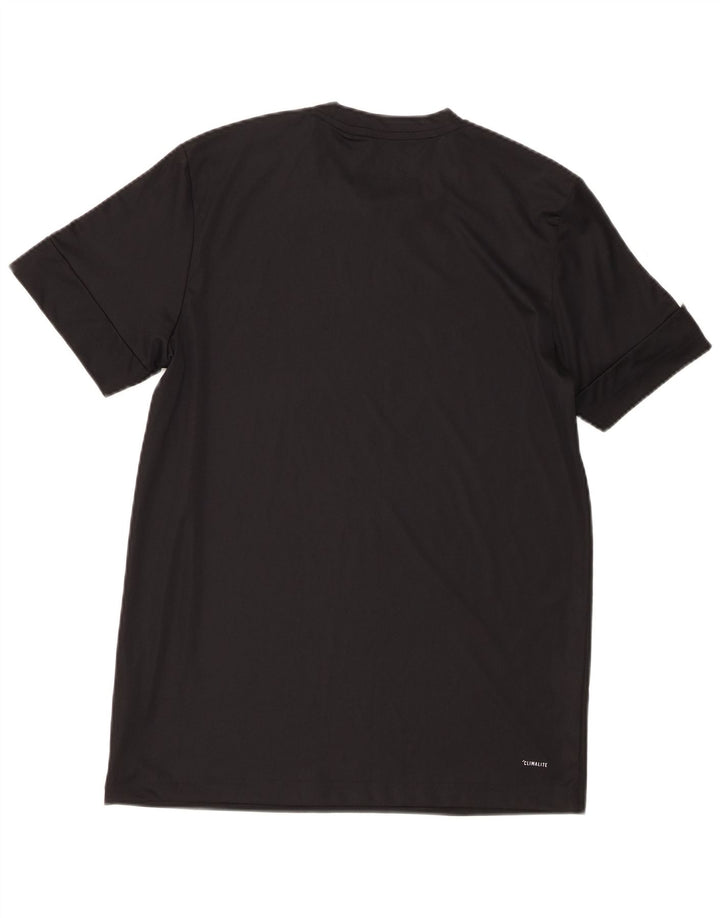 Adidas Herren Climalite Graphic T-Shirt Top Medium Schwarz Polyester