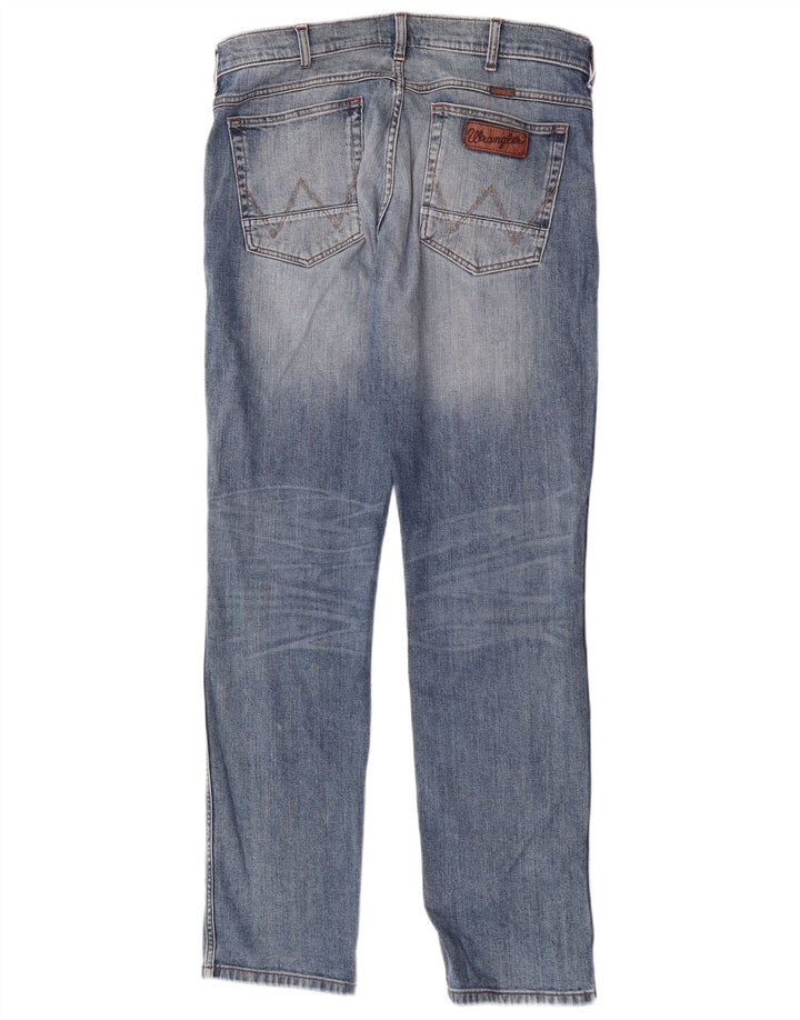 Wrangler Mens Straight Jeans W34 L33 Blue