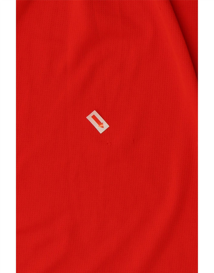 ADIDAS Mens Climalite T-Shirt Top Large Red Polyester