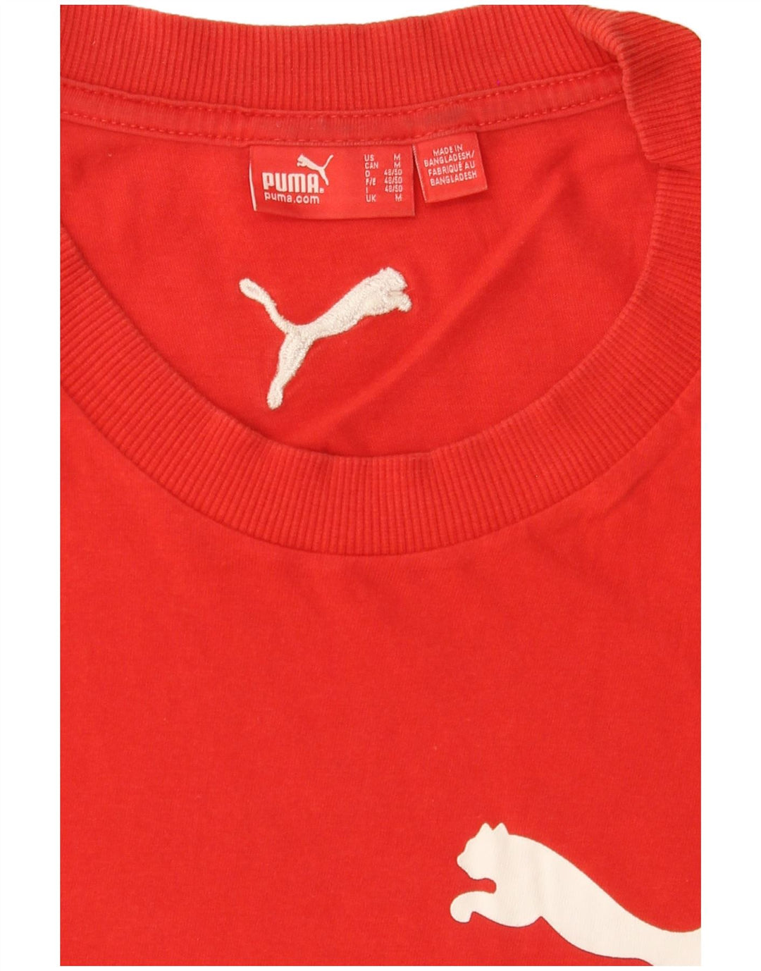 PUMA Herre grafisk T-shirt Top Medium Rød