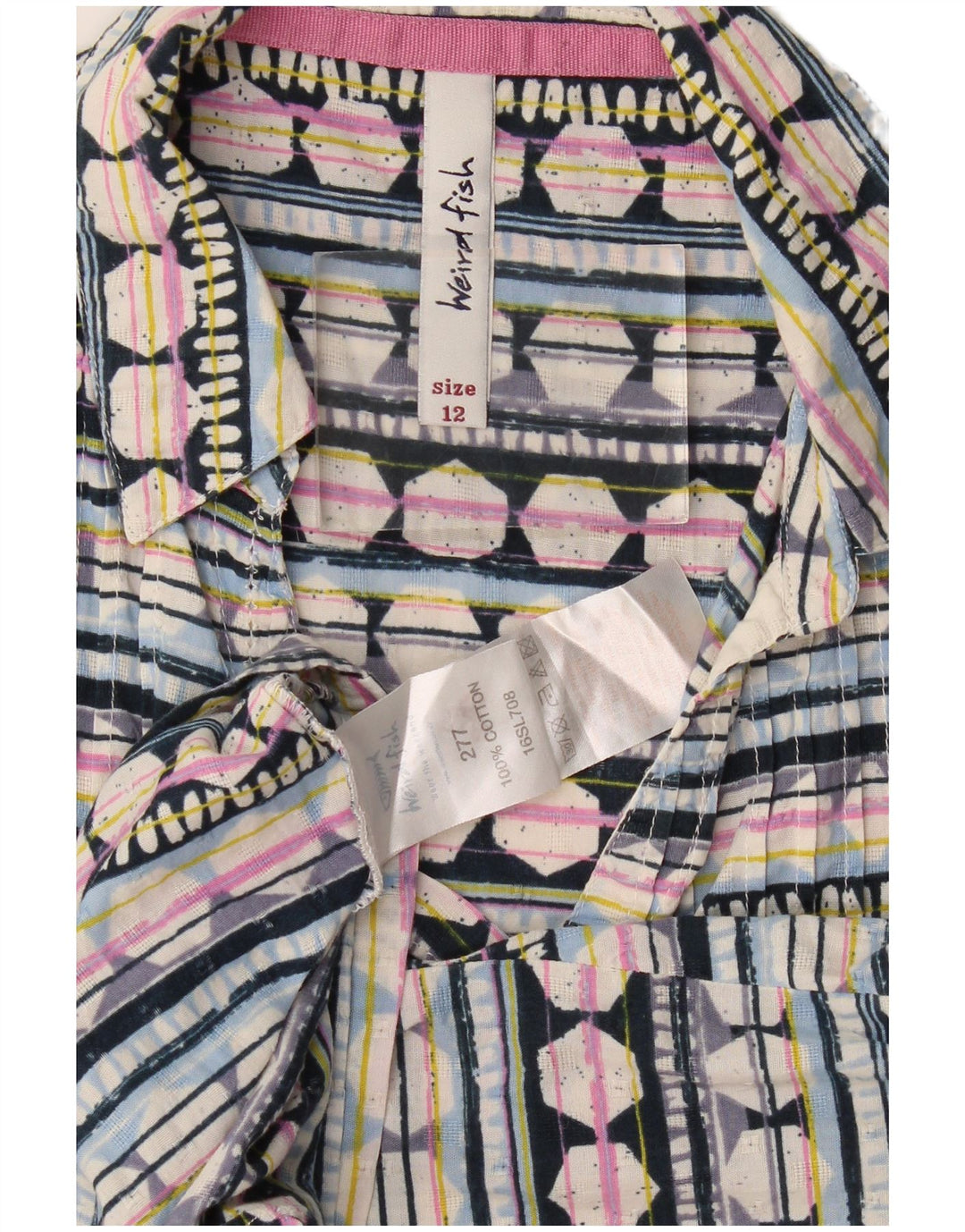 Bluză cămașă pentru femei Weird Fish UK 12 Medium Multicolor Geometric