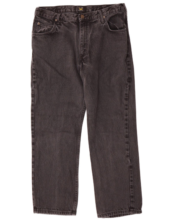 Lee Mens Brooklyn Comfort Straight Jeans W38 L30 Grey Cotton