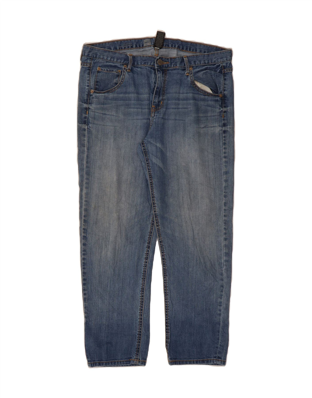MOSSIMO Womens Straight Jeans US 12 Large W34 L27 Blue Cotton Vintage Mossimo and Second-Hand Mossimo from Messina Hembry 